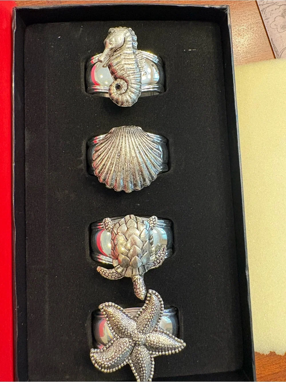 Hans Turnwald silver-plated napkin rings